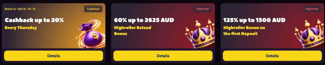 View casino bonus offers.